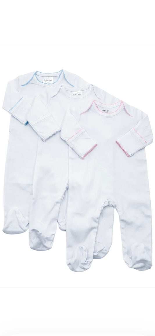 picot trim footies