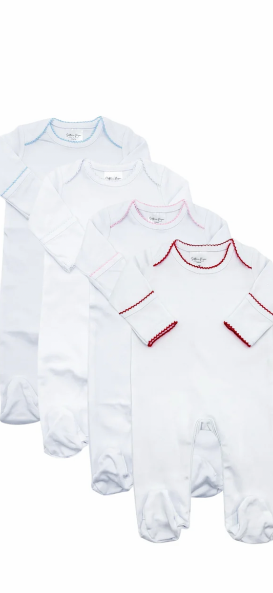 picot trim footies