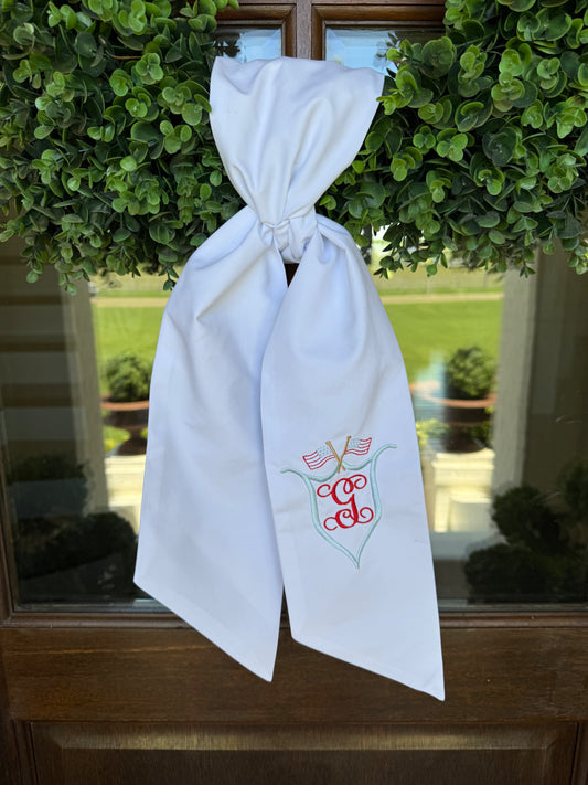Wreath sash