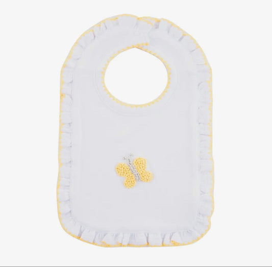 yellow butterfly bib