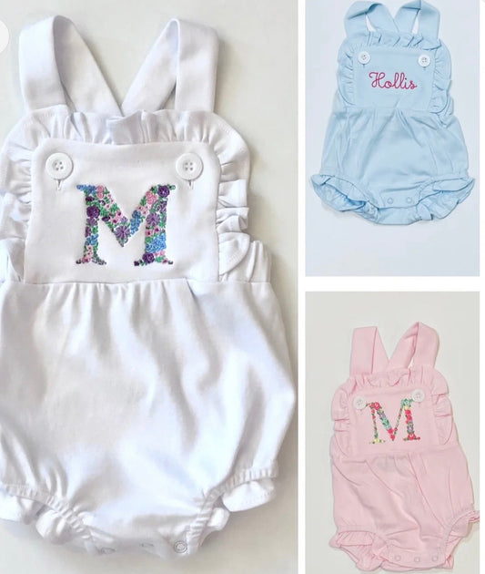 girls knit ruffled sunsuit